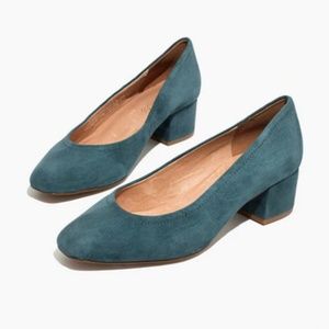 Madewell Raquel Pump in Blue Suede